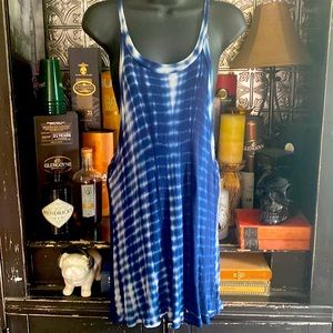 W5 tie dyed/ribbed knit tank dress size XL